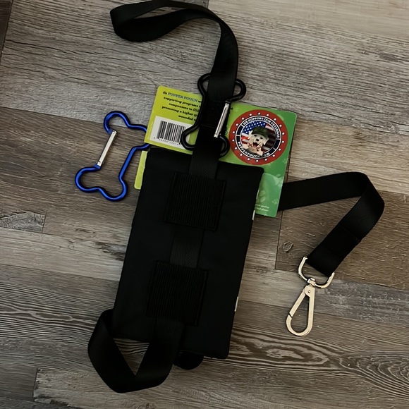 Pupper pouch 🆕"Big Dog" Black with Silver Trim - Picture 7 of 12
